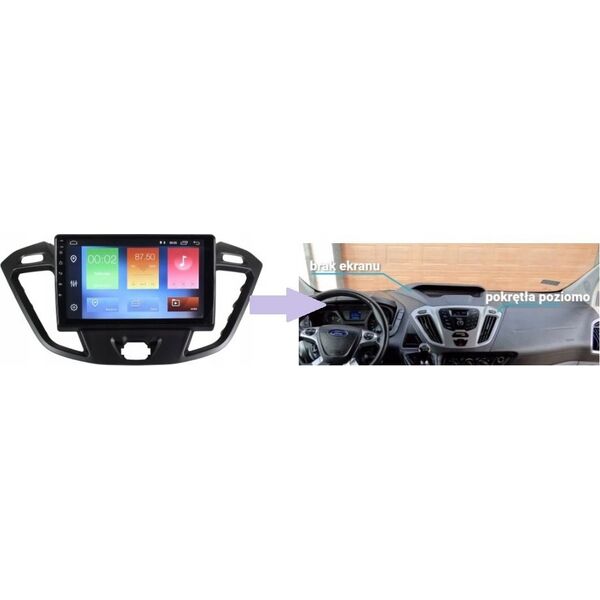 Radio samochodowe RADIO NAWIGACJA GPS FORD TRANSIT 2012-2018 ANDROID