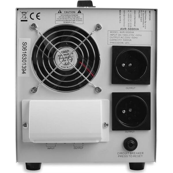 VOLT POLSKA Stabilizator napiecia AVR 5000VA 8-11% 5AVR5000SE