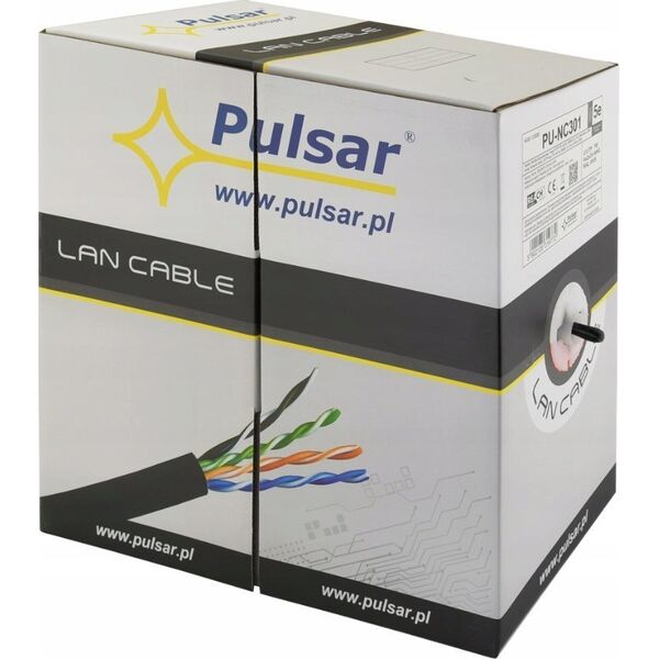 Pulsar PU-NC301 Skrętka U/UTP, cat 5e, 24AWG,