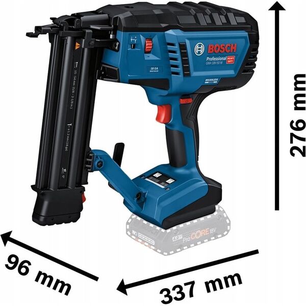 Zszywacz Bosch Bosch cordless wood nailer GNH 18V-50 M Professional solo, 18Volt (blue/black, without battery and charger)