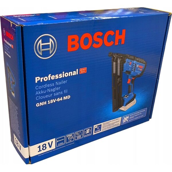 Zszywacz Bosch Bosch cordless wood nailer GNH 18V-64 MD Professional solo, 18Volt (blue/black, without battery and charger)