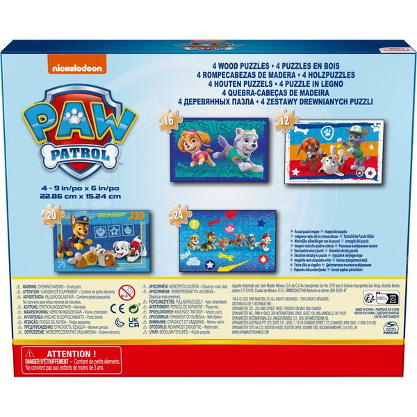 SPINMASTER GAMES SPINMASTER GAMES puzzle set Paw Patrol, 4 puzzles, 6066803