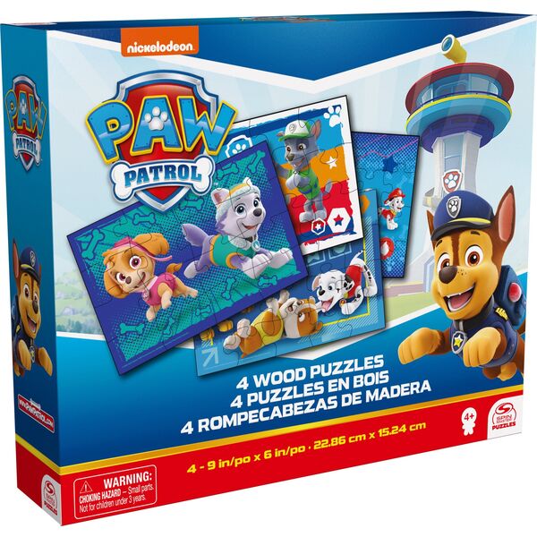 SPINMASTER GAMES SPINMASTER GAMES puzzle set Paw Patrol, 4 puzzles, 6066803