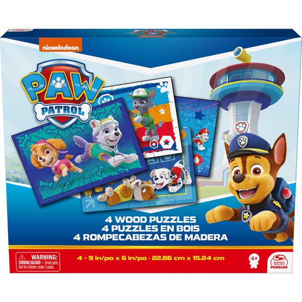 SPINMASTER GAMES SPINMASTER GAMES puzzle set Paw Patrol, 4 puzzles, 6066803
