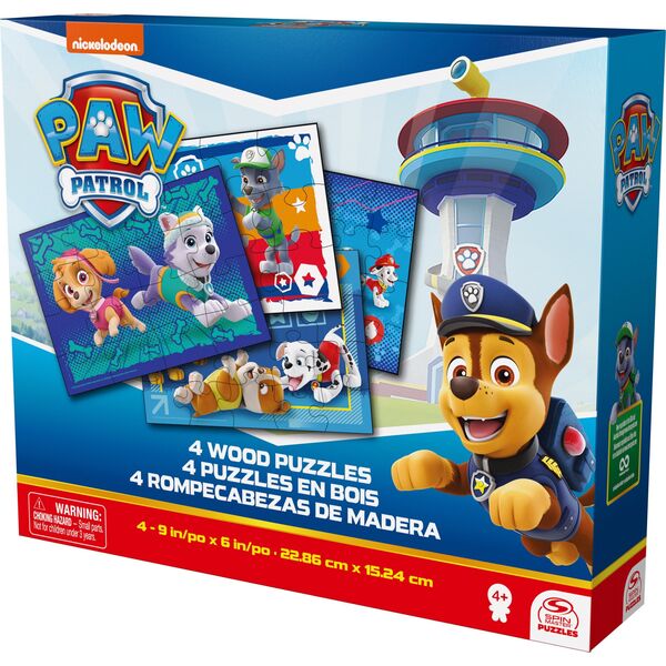 SPINMASTER GAMES SPINMASTER GAMES puzzle set Paw Patrol, 4 puzzles, 6066803