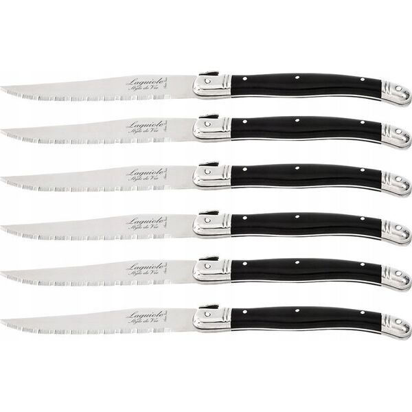 Laguiole Laguiole Steak knives black - 6 pcs
