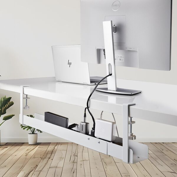 Organizer StarTech StarTech CALW-DESK-CABLE-TRAY organizator na kable Biurko Korytko kablowe Biały 1 szt.