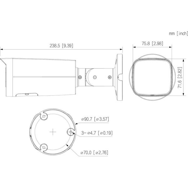 Kamera IP Dahua Technology KAMERA IP IPC-HFW2449T-ZAS-IL-27135 Smart Dual Light WizSense - 4Mpx 2.7... 13.5mm - MOTOZOOM DAHUA