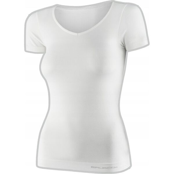 Brubeck SS1398W Koszulka damska z krótkim rękawem COMFORT MERINO kremowy M