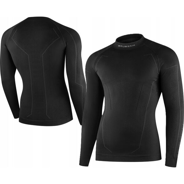 Brubeck LS1654M Bluza męska COOLER czarny XL