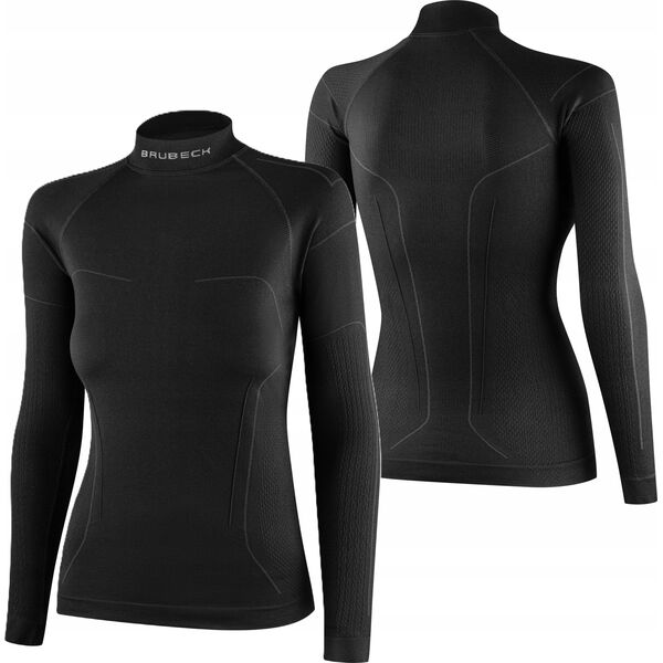 Brubeck LS1657W Bluza damska COOLER czarny M