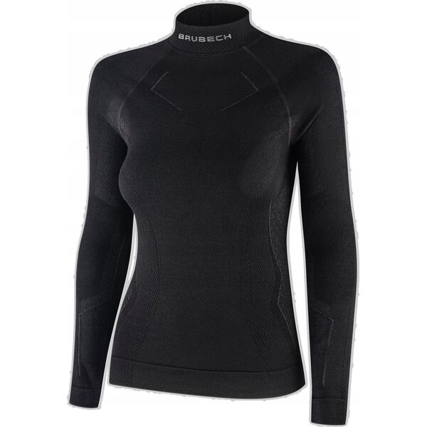 Brubeck LS1665W Bluza damska EXTREME MERINO czarny XL