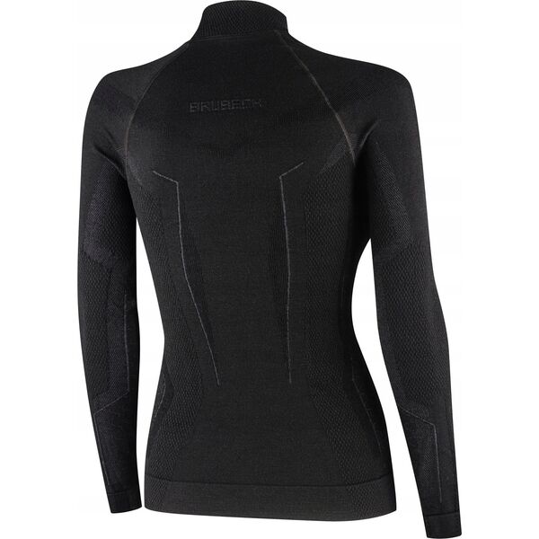 Brubeck LS1665W Bluza damska EXTREME MERINO czarny XL