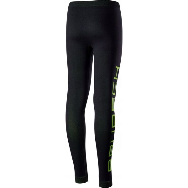 Brubeck KP1028J Komplet bielizny piłkarskiej z czapką DRY JUNIOR czarny/neonowy 152/158