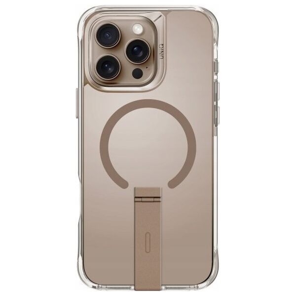 Uniq UNIQ case Eleva with Vertica Stand iPhone 16 Pro 6.3" gold/taupe gold