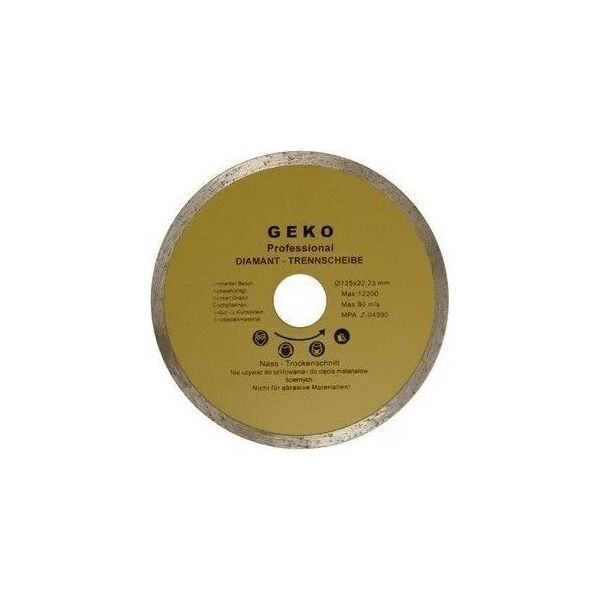 Geko Tarcza diam.125mm Pełna GEKO PROFI (100)