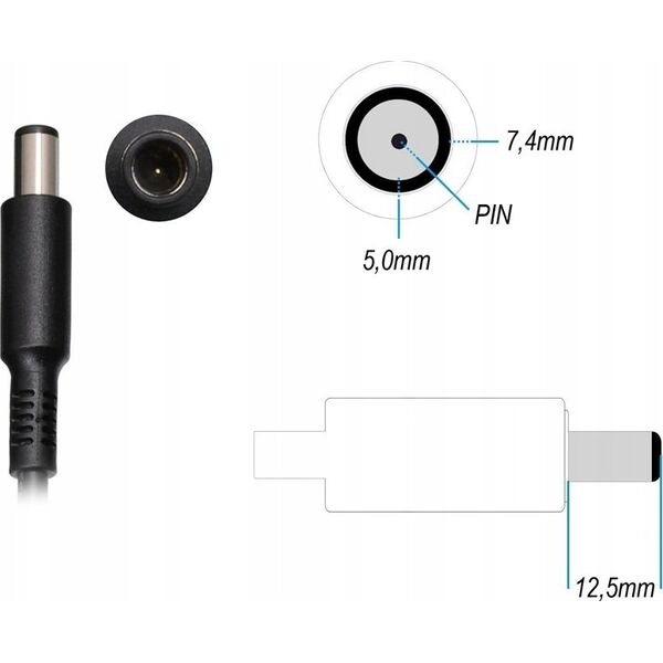 Zasilacz do laptopa Dell 90W AC adapter for notebooks