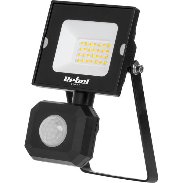 Naświetlacz Rebel Reflektor LED 20W z sensorem ruchu i zmierzchu, 4000K, 230V