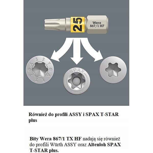 Wera ZESTAW BIT-CHECK 6 TX UNIVERSAL 1, 6CZ.
