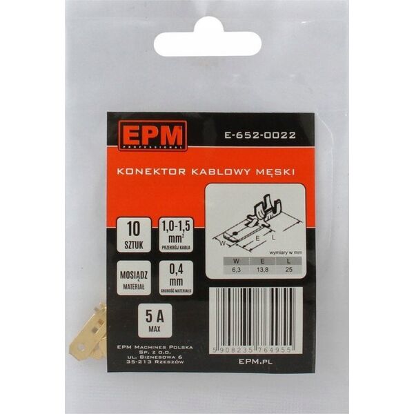 EPM KOÅCÃWKA WSUWANA 1-1.5MM 0 10 SZTUK