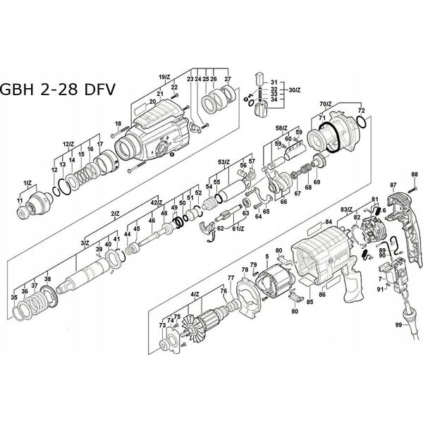 UN UCHWYT SDS-PLUS DO GBH 2-26DFR (2608572213)