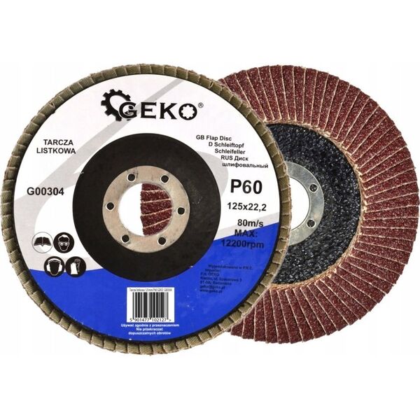 Geko Tarcza listkowa 125mm P40 GEKO (10/200)
