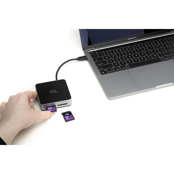Czytnik OWC Atlas Dual SD Card Reader: USB-C Dual-Slot SDXC UHS-II Card Reader