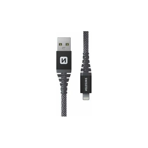 Kabel USB Swissten Data Cable Kevlar Usb / Lightning 1.5 M Antracit