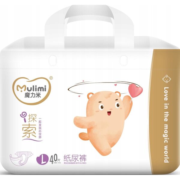 MULIMI Pieluchy MULIMI diapers L, 9-14kg, 40 pcs