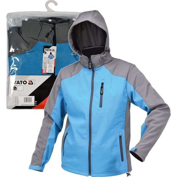 Kurtka męska Yato YT.SOFTSHELL JACKET WITH HOOD. BLUE SIZE S