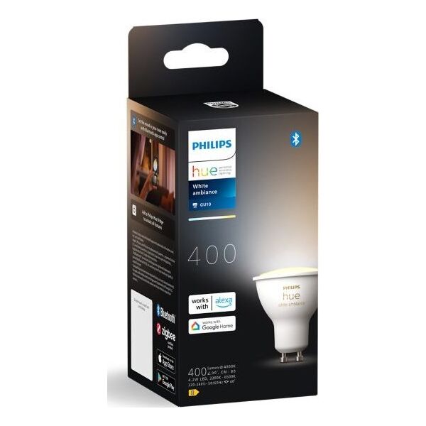 Signify Philips Hue White Ambiance GU10 Einzelpack 350lm
