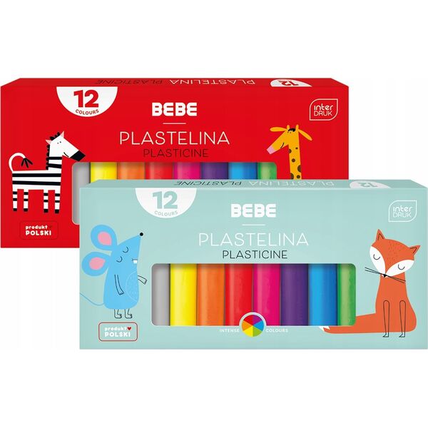 Interdruk Plastelina 12 kolorów B&B Kids