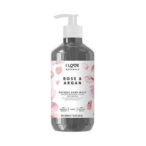 I love I Love, Naturals Collection, Rose & Argan, Liquid Soap, For Hands, 500 ml Unisex