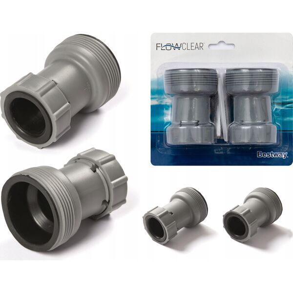 Bestway Bestway Adaptery 2 szt złączki do pomp 38mm 58236