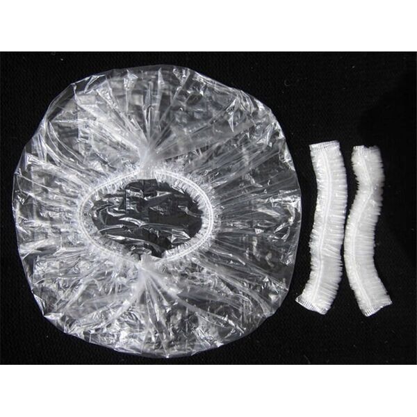 Activeshop Jednorazowe czepki foliowe 100 szt.