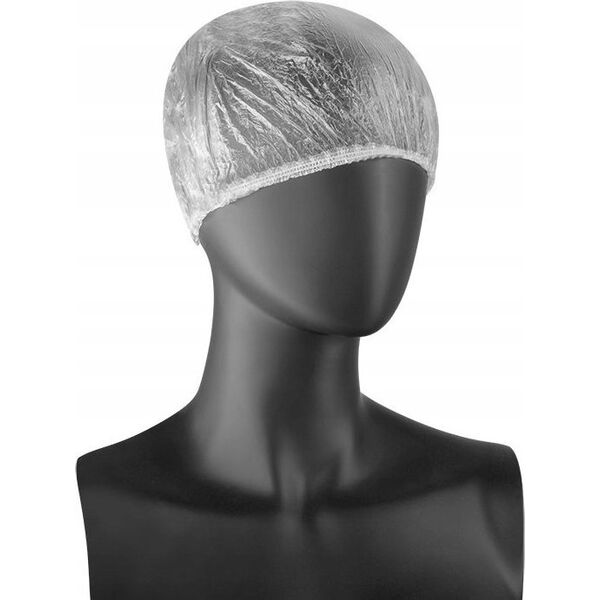 Activeshop Jednorazowe czepki foliowe 100 szt.