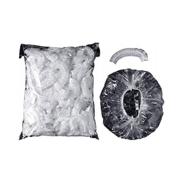 Activeshop Jednorazowe czepki foliowe 100 szt.