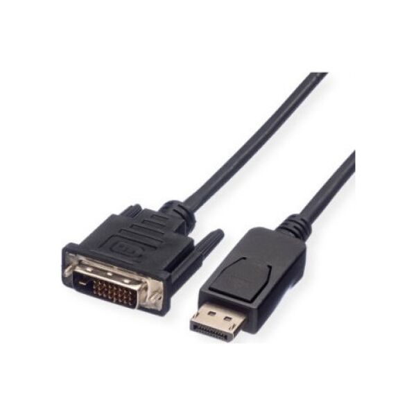 Kabel Value VALUE Kabel DisplayPort męski DP - DVI (24+1) męski, LSOH, czarny, 1,5 m