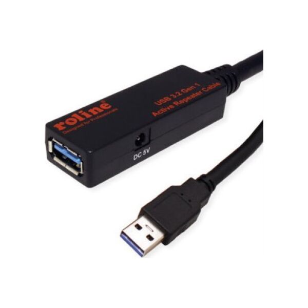 Kabel USB Roline Kabel ROLINE USB 3.2 Gen 1 Active Repeater, czarny, 15 m
