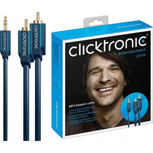 Kabel Clicktronic Kabel przejściowy MP3 - Długość kabla 1 m