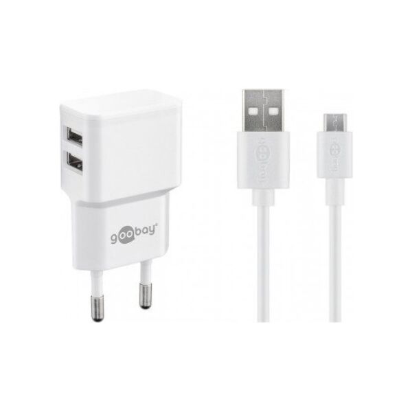 Tablet Goobay Zestaw do ładowania z dwoma Micro USB 2,4 A