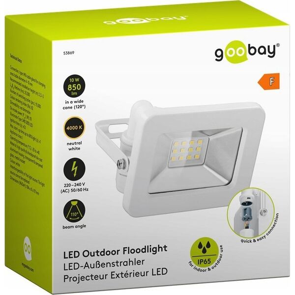 Naświetlacz Goobay Reflektor zewnętrzny LED, 10 W