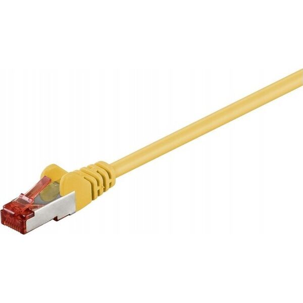Goobay CAT 6 Kabel łączący, S/FTP (PiMF), Żółty - Długość kabla 7.5 m