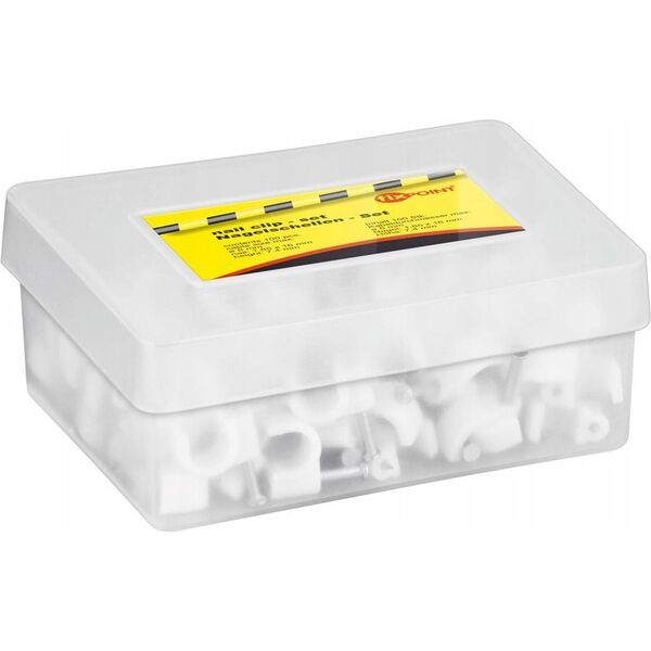Organizer Goobay Obejma kablowa, biały - Wysokość 7.4 mm