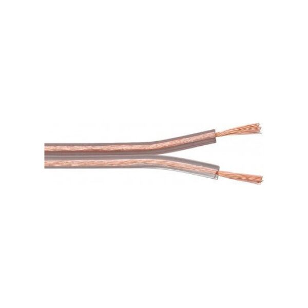 Przewód Goobay Kabel głośnikowy Przezroczysty CCA - Długość kabla 25 m