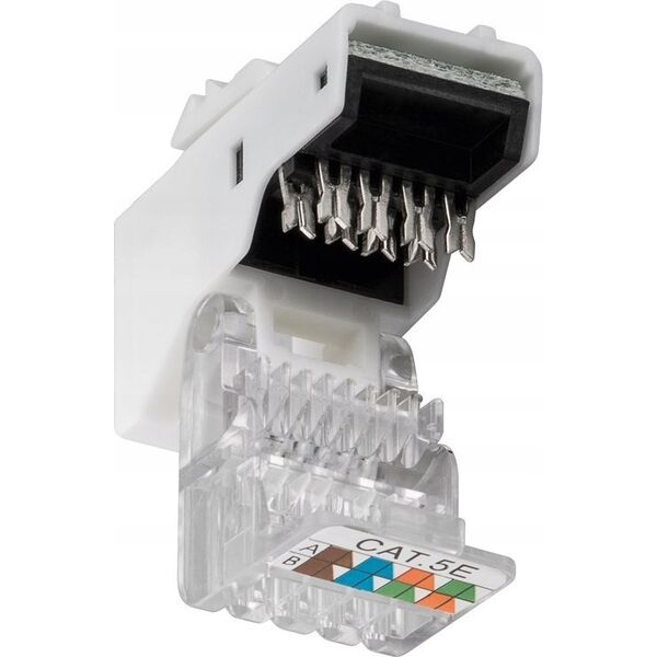 Goobay CAT 5e gniazdo Keystone RJ45, UTP, 100 MHz