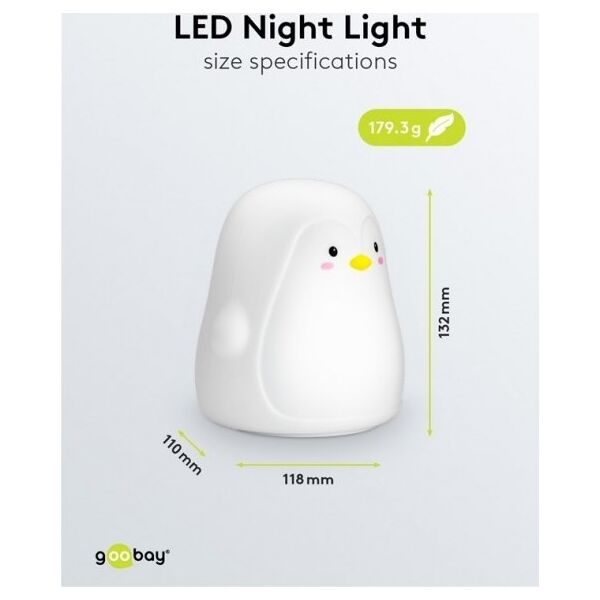 Goobay Lampka nocna LED "Pingwin"