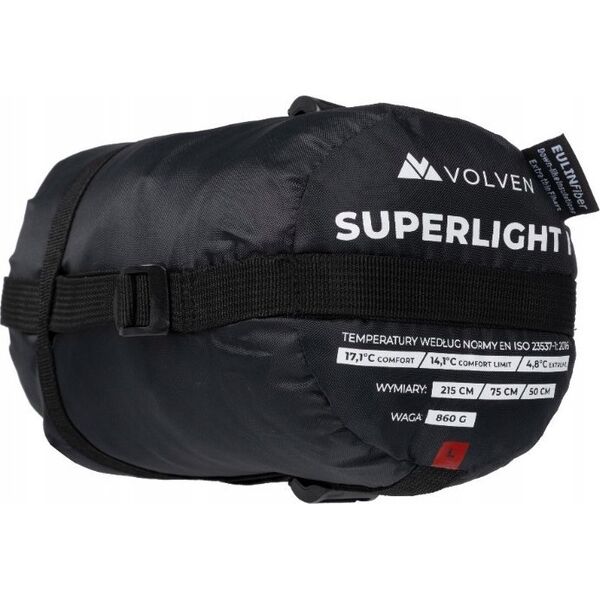 Volven śpiwór superlight i-czerwony-lewy