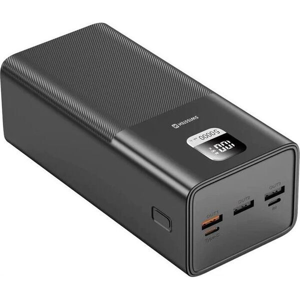 Powerbank Swissten Swissten 22013942 bank mocy Litowo-polimerowy (LiPo) 50000 mAh Czarny