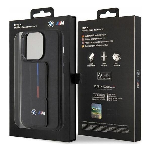 BMW Etui BMW BMHCP15L22GSLK Apple iPhone 15 Pro hardcase Grip Hot Stamp czarny/black